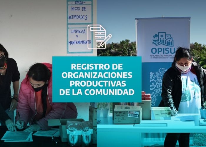 Sigue abierta la inscripción al Registro de Organizaciones Productivas